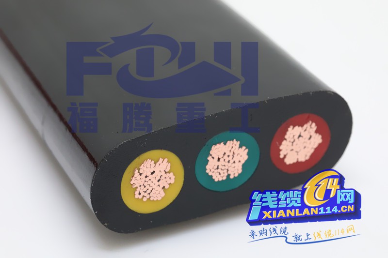 聚氨酯拖链扁电缆TRVVB-PUR-3*10图片